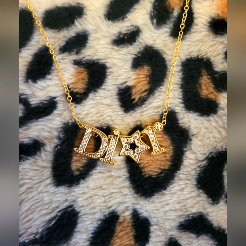 Dior Style Zirconia Star Necklace